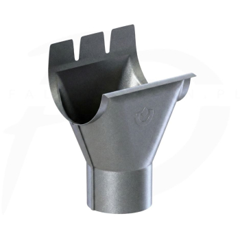 Lej spustowy stalowy 125/90 firmy KROP kolor antracyt metaliczny